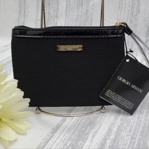 Giorgio Armani Black Wristlet